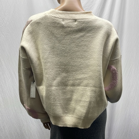 Threaded Leaf Women's To The Moon & Back Crewneck Pullover Sweater (L) NWT - Picture 7 of 9